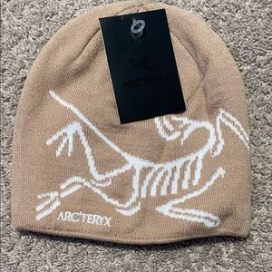 Tan Arc’teryx beanie